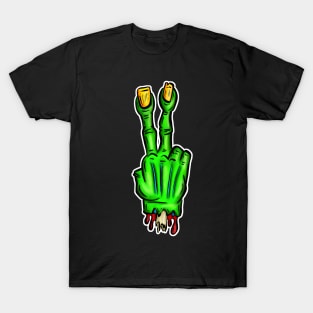 Zombie Two Finger Salute T-Shirt
